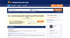 Desktop Screenshot of getmedicalrecordsjobs.com